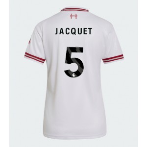 Liverpool Jeremy Jacquet #5 Jalkapallovaatteet Naisten Vieraspaita 2026-27 Lyhythihainen